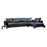 Italian Modern Living Room Leather Soft Sofa House Type L Princess Combination