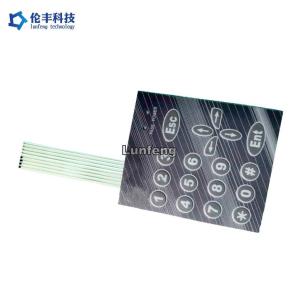 Wholesale OEM ODM Membrane Switch Keyboard 3M468 3M9080 3M9448 Rear Adhesive from china suppliers