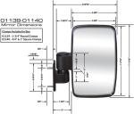 Golf Cart Side View Mirror