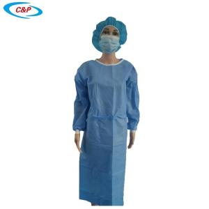 Wholesale SMS Nonwoven Medical Protective Equipment Disposable Isolation Gown 45gsm from china suppliers