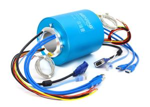 Wholesale Industrial Bus Signal Slip Ring Rotary Joint Electrical Connector Hole 50mm OD 130mm from china suppliers