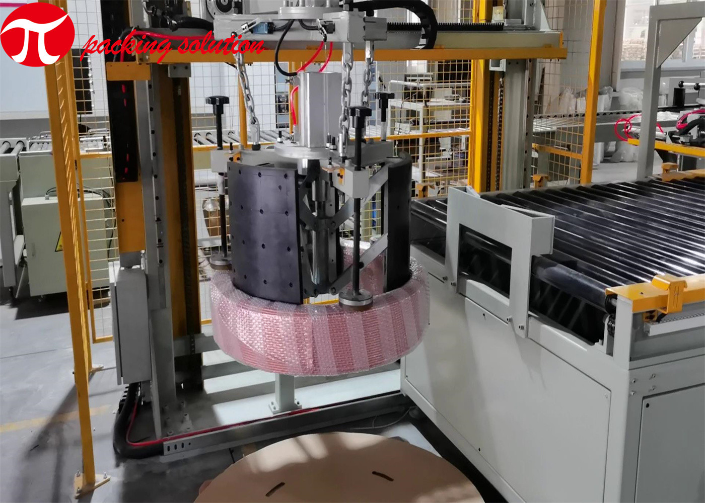 Horizontal Copper Coil Packing Machine With Automatic Loading System 50HZ ID 508mm-610mm