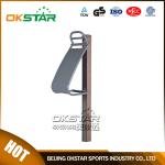 wood outdoor fitness equipment park back stretcher for the old people