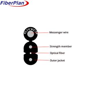 Wholesale Compatible GJYXCH/GJYXFCH FTTH Drop Cable With Messenger for Communication Equipment from china suppliers