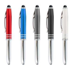 Wholesale Supply of LED light pens, touch aluminum tube light pens, school metal pen with aluminum poles Advertising pen from china suppliers