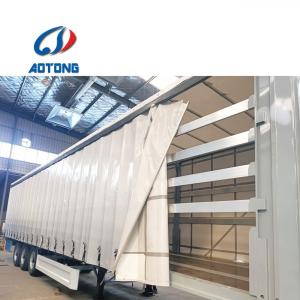 Wholesale Semi-Trailer Steel Tarpaulin Printable Side Curtains for 14000 curtain trailer 900 gsm from china suppliers