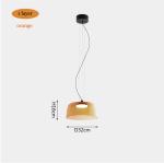 Nordic Simple Colorful Glass Restaurant Pendant Lamps For Bar Living Dining Room