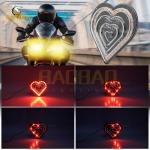 2W Plastic Bike Decoration Red Flashing Lucency Motorcycle LED Spotlight