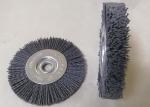 Round Abrasive Nylon Bristle Wheel 55mm Middle Plate And 10mm Face Width