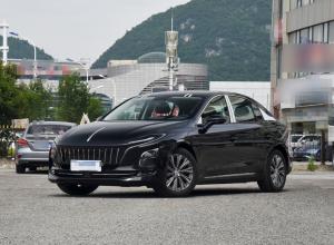 Wholesale 140Kw Hongqi EV Cars 5 Seat Sedan Small Size SUV Black from china suppliers