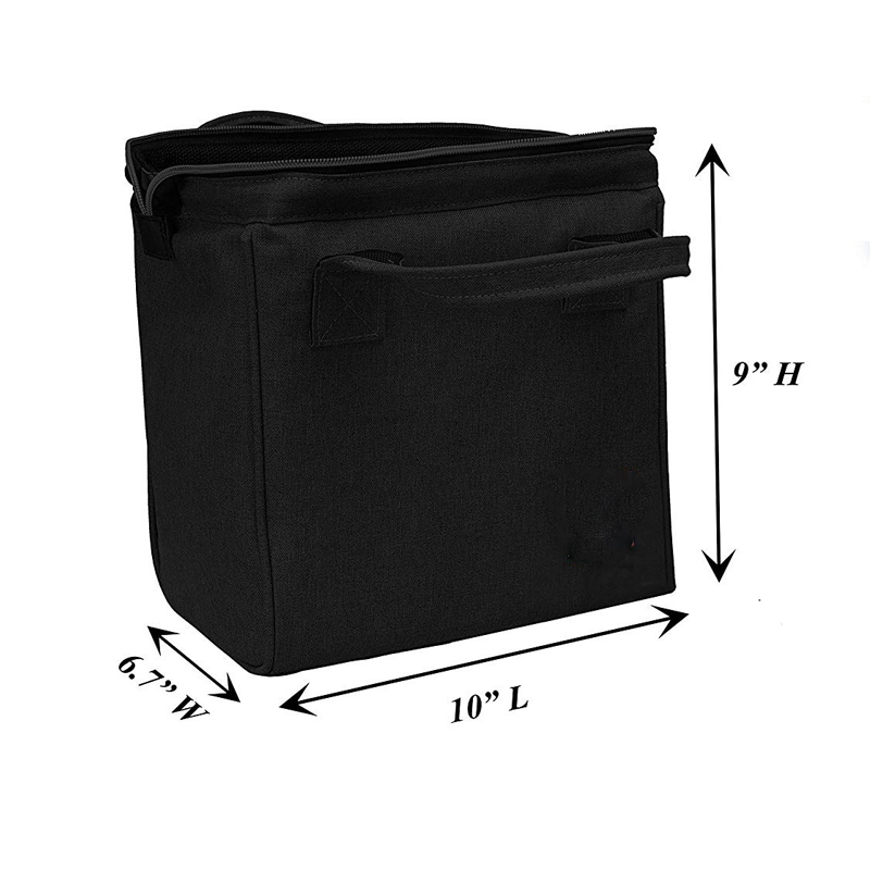 Leisure Canvas 6 Can Cooler Casual Style Ice Bag Vertical Modern Waterproof