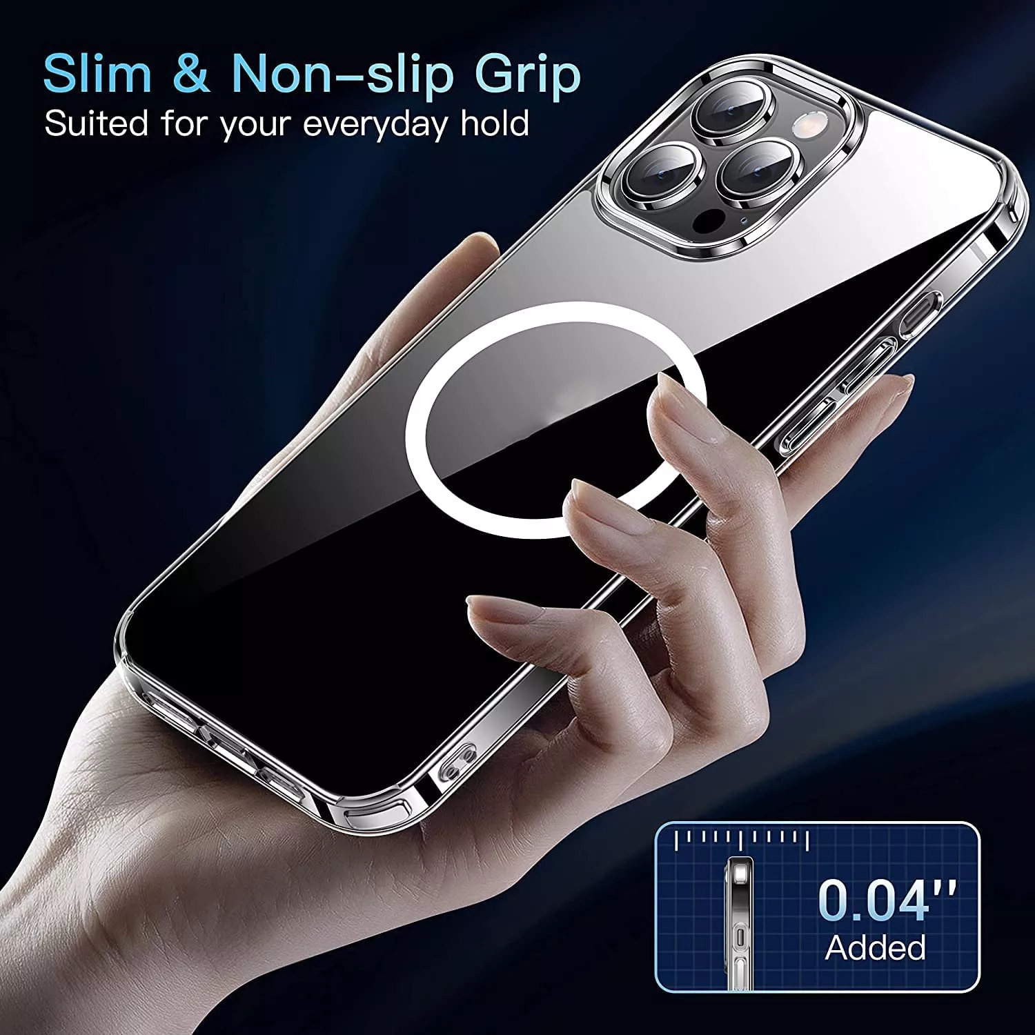Universal Transparent Mobile Phone Cases Shockproof Magnetic Clear Phones Cover For Iphone Xr 11 12 13 14 Phone Case