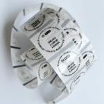 40mm Round Transparent Vinyl Glossy Self Adhesive Sticker Lipstick Clear Self