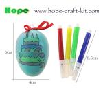 Assorted colors Solid Wooden Easter eggs for kids children DIY Graffiti painging