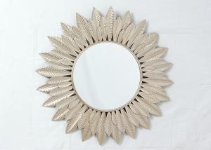 Wholesale Living Room Rose Gold Wrought Iron Mirror Wall Decor from china suppliers