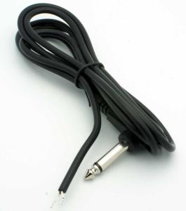 Wholesale 6' 1/4&quot; Right Angle 6.35mm Mono Male - 2 Bare Wires Cable from china suppliers
