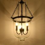 Vintage Glass Pendant Lamps Retro American Country Loft Iron Pendant Light(WH-CI