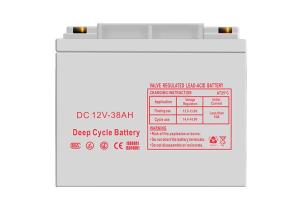 Wholesale 38AH 12V Deep Cycle Solar Battery , Small Deep Cycle Marine Battery from china suppliers
