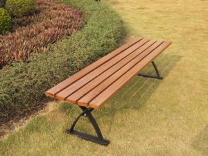 Wholesale China LFurniture Metal Frame Wooden Bench with Back Plans for Garden-14 from china suppliers