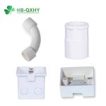 UV Protection Red/White PVC Cable Conduit Electric Four-Way Pipe Fitting Cross