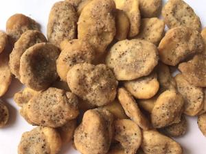 Wholesale Fried Corn Flour Coated Dried Split Broad Beans Customized Flavor Crispy Taste from china suppliers