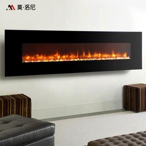 Wholesale 238cm Wall Mount Electric Fireplace Higher Heat Temperature Cold Orange Fire from china suppliers