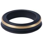 2 Inch HNBR Black Hammer Union Seal Rings / Lip Seal Gasket Oil Resistant