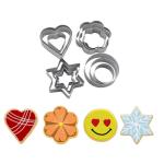 Bake Biscuit Molds Sandwich Cookie Cutter Set Stainless Steel Metal