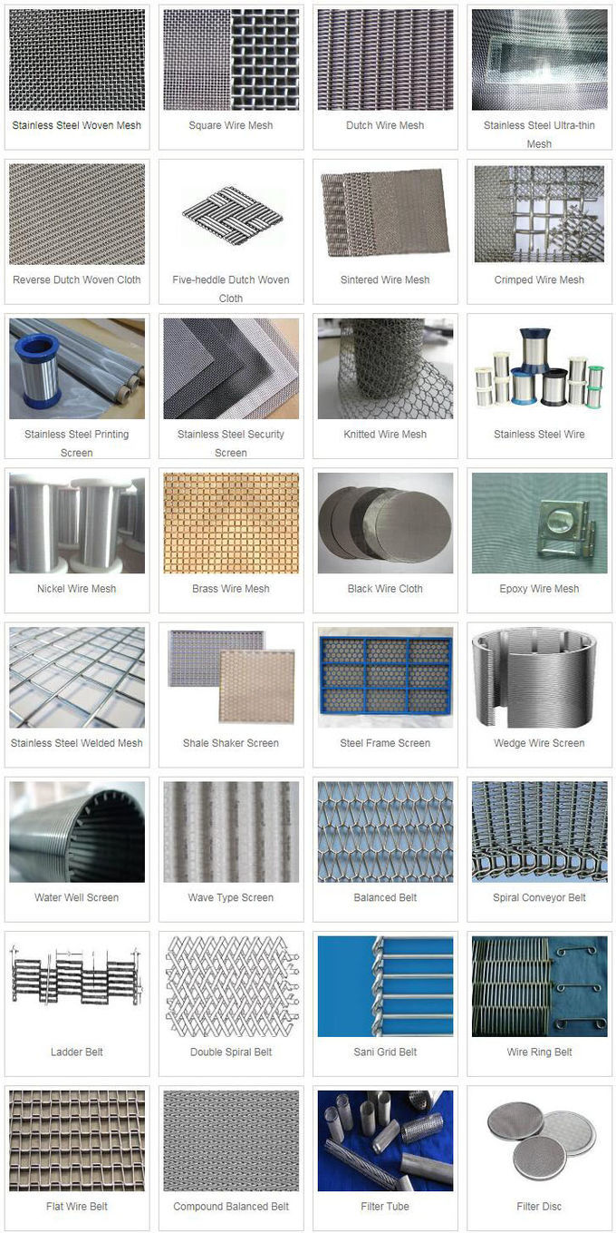 SS316L Stainless Steel Security Screen Mesh Powder Coated 18 Meshx0.17mm
