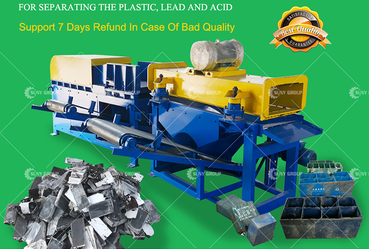 Advanced Car Lead Acid Battery Crushing And Separation Recycling Equipment Technology