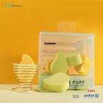 5pcs Makeup Beauty Sponge Cute Fruit Mango Shaped Beauty Blender Sponge