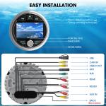 GRANDnavi Waterproof Bluetooth USB Marine Stereo AM FM Boat Stereo System Head