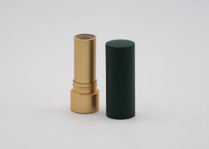Wholesale Cylindrical 3.5g Green Color Empty Lipstick Tube Hot Stamping Logo from china suppliers