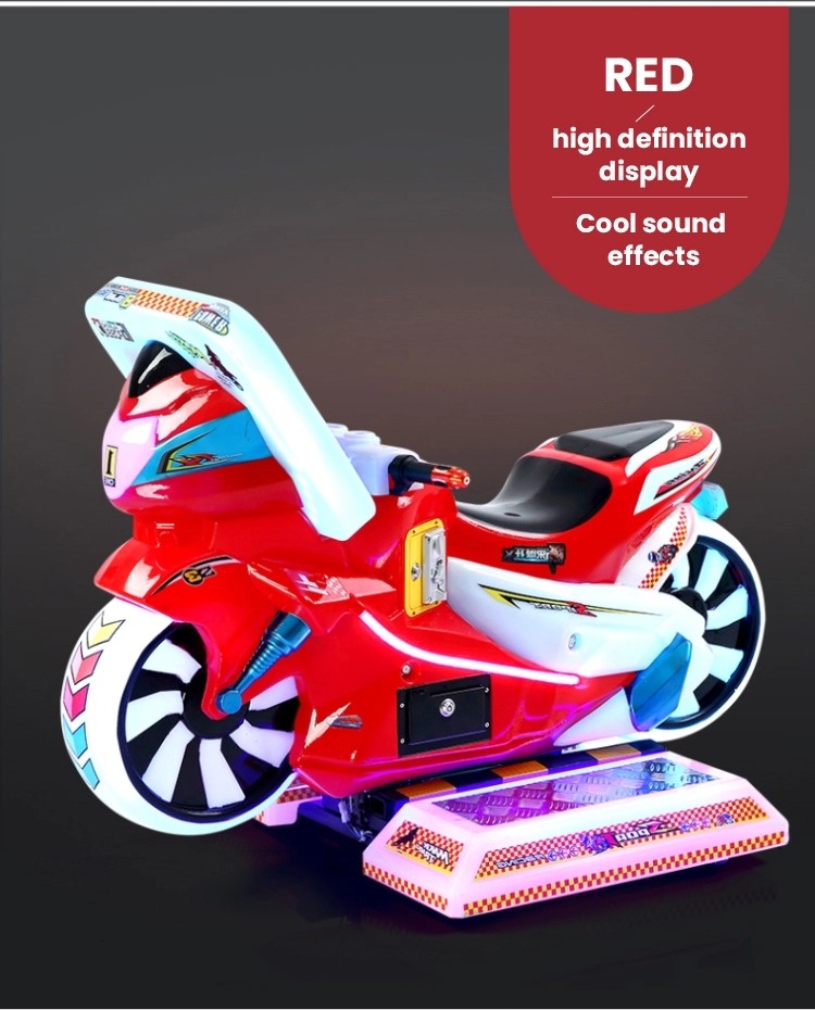 Coin Operated Kids Game Machine Kiddie Rides Racing Car Motorcycles 12 Months Warranty