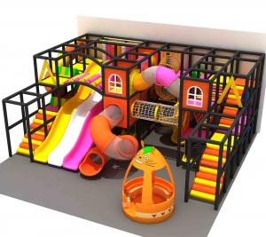 Wholesale 75 ㎡ Maze Playground Kids Indoor Play Equipment With Slide And Climbing Tube from china suppliers