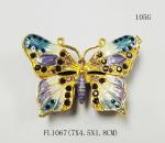 New Products Metal Butterfly Custom Jewelry Box