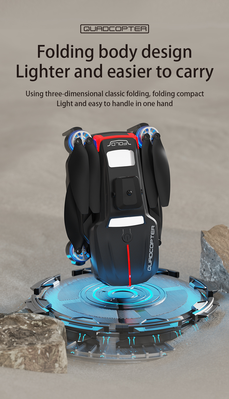 Flagship Performance Racing Drones Natural Color J16 Drone with Intelligent Obstacle Avoidance and Three Camera System