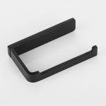 Matte Black Wall Mounted Toilet Roll Storage Durable For Home Hotel