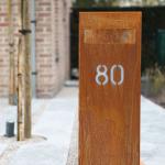 Polishing Craft Weathering Steel Sculptures Outdoor Metal Art Post Boxes