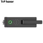 Digital Tuya Handle Smart Glass Door Lock Aluminium Alloy Fingerprint IC Card