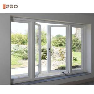 Wholesale American Style Aluminum Casement Windows Flange Installation Tempered Glass For Home Villa from china suppliers
