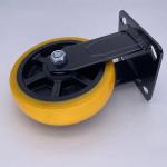 6 Inch Fixed Castor Wheel TPE Tread Wheel Casters Heavy Duty Castors