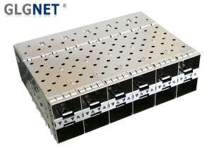 Wholesale 2X6 Stacked SFP+ Cage Connector 10G Data Rates 12 Ports Fiber Female SFP Connector from china suppliers