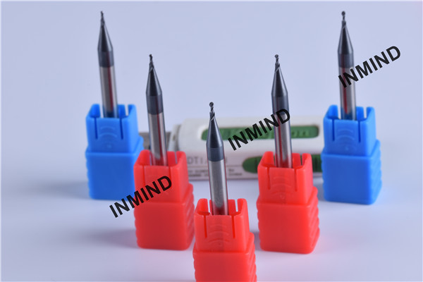 AlTiN Coating , HRC50 , Ball end mill cutter , 2 Flute , Grain Size 0.6-0.8UM , R0.5 1mm