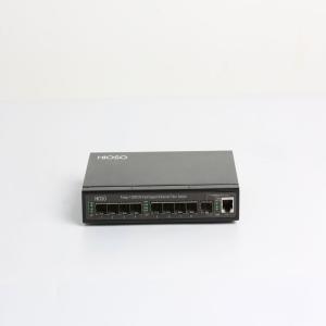 Wholesale Black 8 100M SFP Fiber Ports 1550nm Fiber Optic Switch AC220V from china suppliers