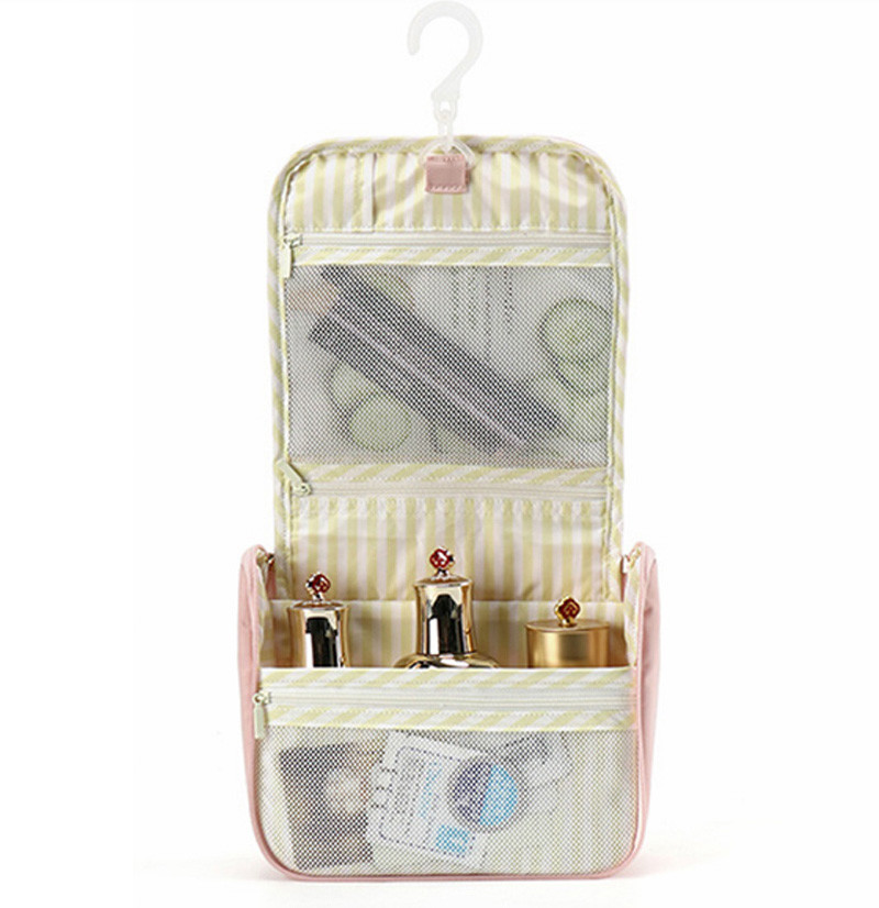 Luxury Stain Pouch Gift Bag Custom Beauty Travel Hanging Bag Large Capacity