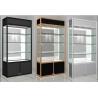 Buy cheap Portable Wheel Shop Display Shelving Lockable Glass Cabinet For Shopping Mall from wholesalers