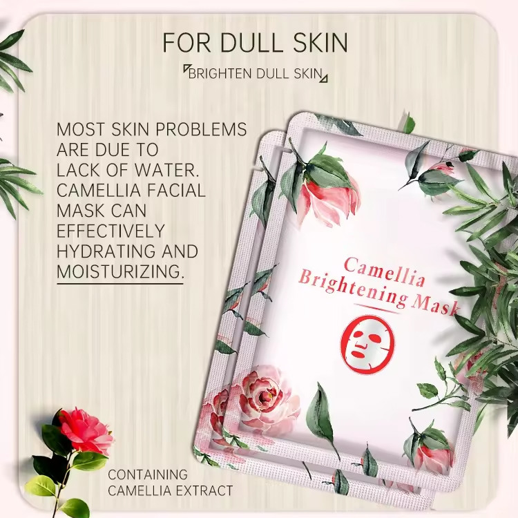 Natural Nourishing Face Mask Moisturizing Camellia Mask Essence Repair Facial Mask