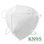 Blue White KN95 Face Mask Prevent Flu Hypoallergenic Skin Friendly