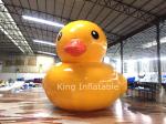 Outdoor Inflatable Yellow Duck 4m Water Toys For Advertising PVC Tarpaulin